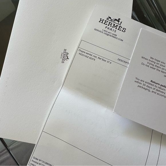 NEW HERMES CHYPRE SANDALS BLACK NOIR EU 37.5 100% Authentic With Box - Picture 7 of 7